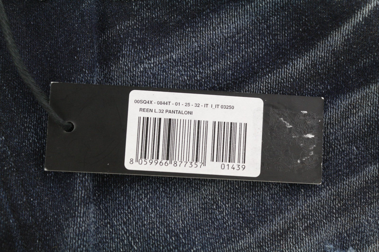 DIESEL D.N.A. Reen 0844T Women's Jeans W25/L32 Regular Straight Fit Blue RRP200