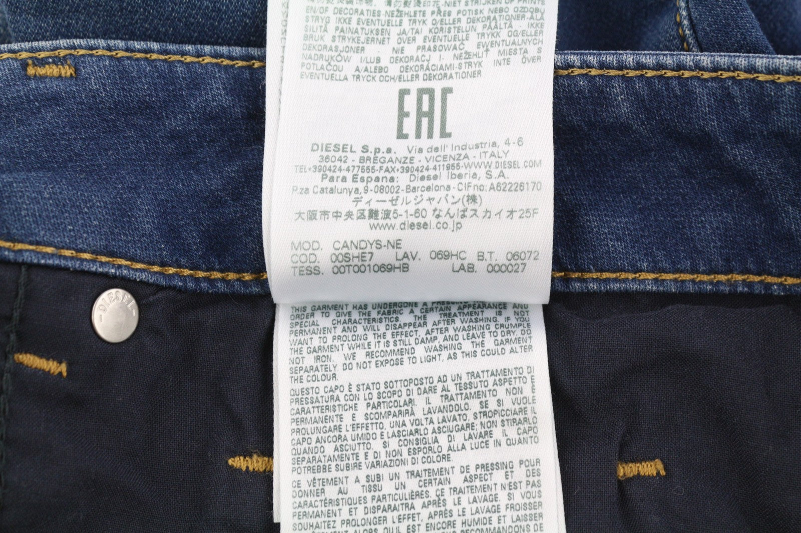 DIESEL Candys Jogg 069HC Women's Jeans W31 Relaxed Boyfriend Washed RRP200