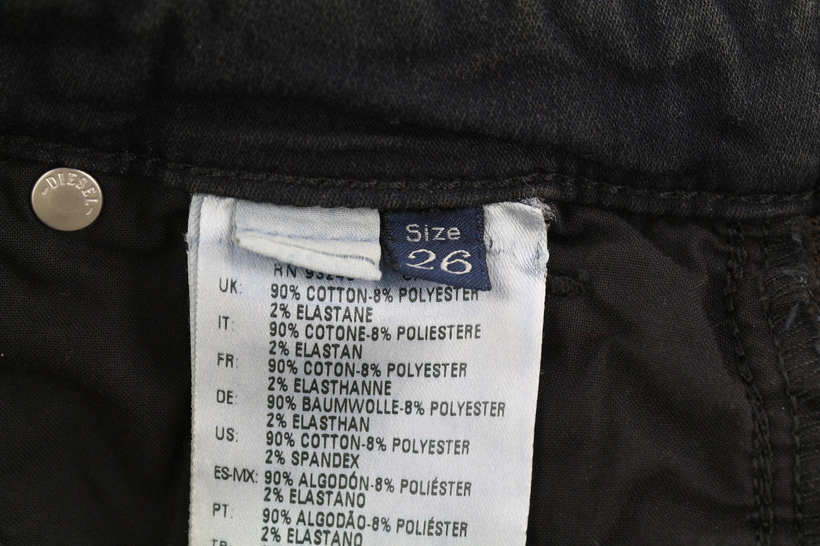 DIESEL Doris-Ne 0669Q Women's Jeans W26 Jogg Sweat Denim Skinny Stretch RRP179