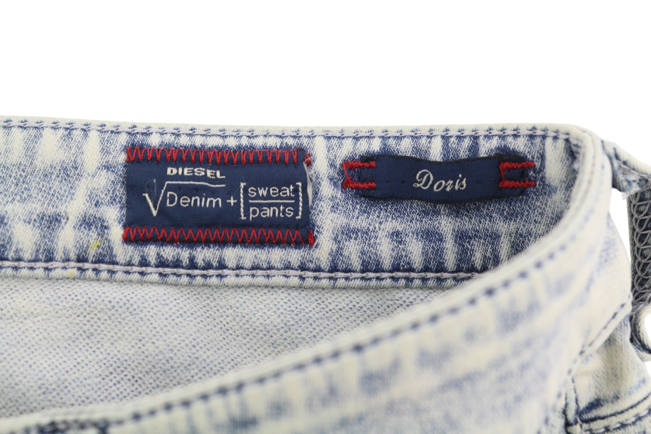 DIESEL Doris-Ne 0672C Women's Jeans W27 Jogg Sweat Denim Skinny Blue RRP210