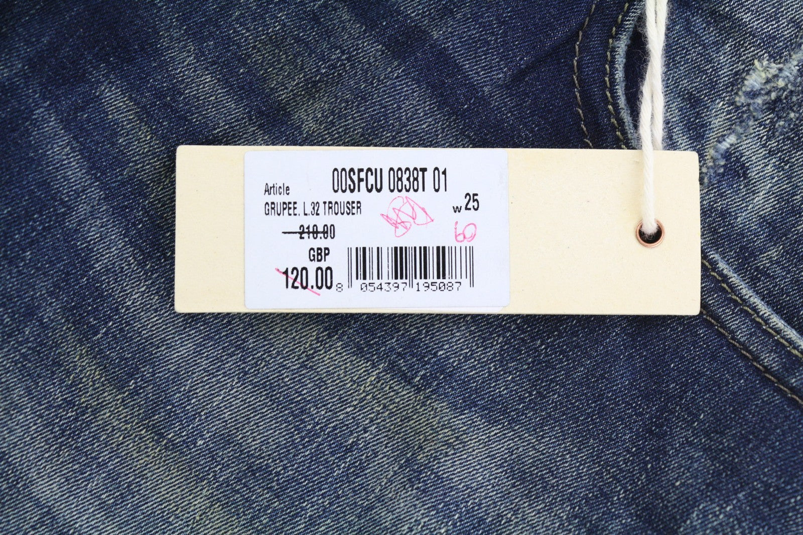 DIESEL Grupee 0838T Women's Jeans W25/L32 Super Slim Skinny Low Waist Stretch