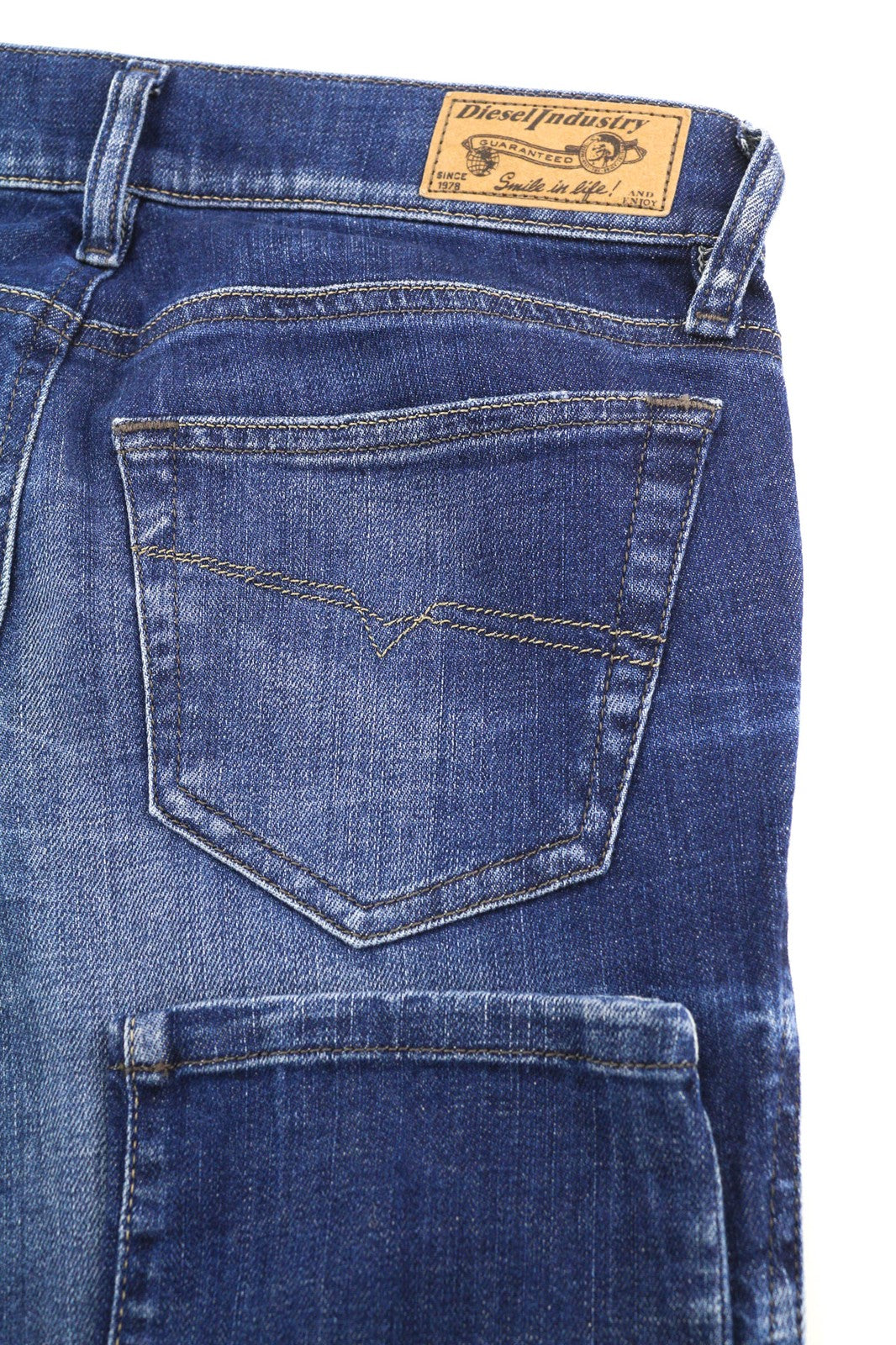 DIESEL Grupee 0836X Women's Jeans W24/L32 Super Slim Skinny Low Waist Stretch