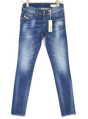 DIESEL Grupee 0664S Women's Jeans W25/L32 Super Slim Skinny Stretch Low Waist