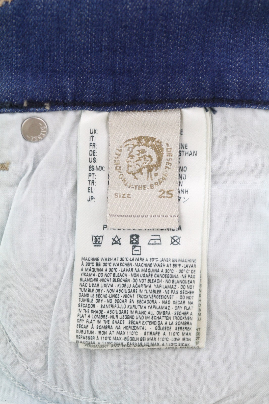 DIESEL Grupee 0664S Women's Jeans W25/L32 Super Slim Skinny Stretch Low Waist