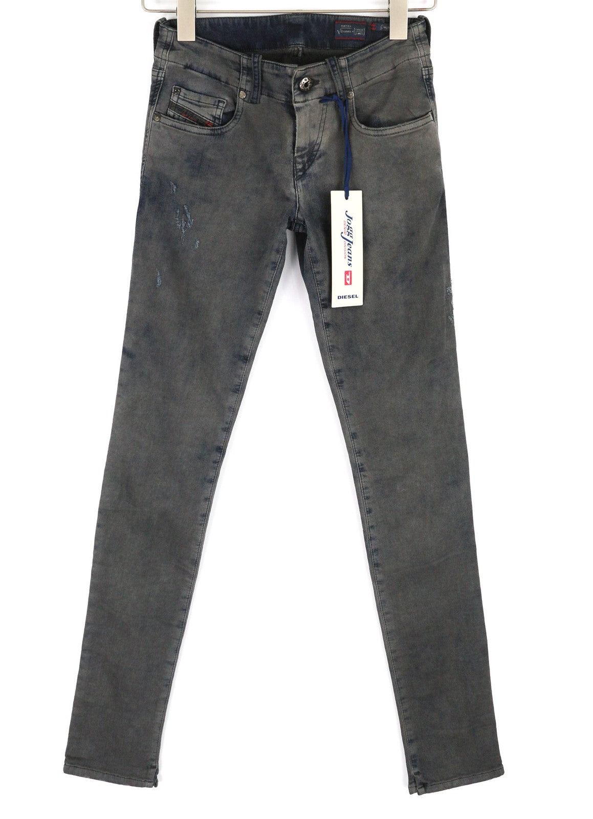 DIESEL Grupee-Ne 0666U Women's Jeans W23 Jogg Sweat Skinny Washed Dark Fit