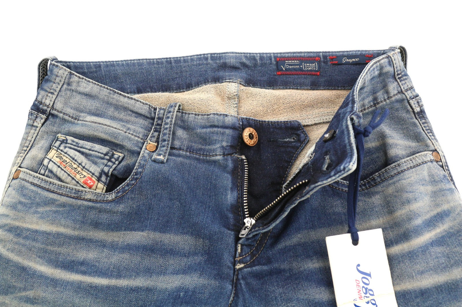 DIESEL Grupee-Ne 0603L Women's Jeans W25 Jogg Sweat Denim Skinny RRP250