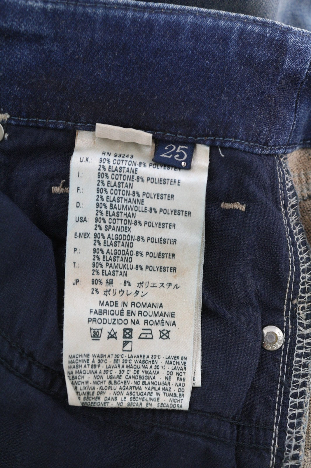 DIESEL Grupee-Ne 0603L Women's Jeans W25 Jogg Sweat Denim Skinny RRP250