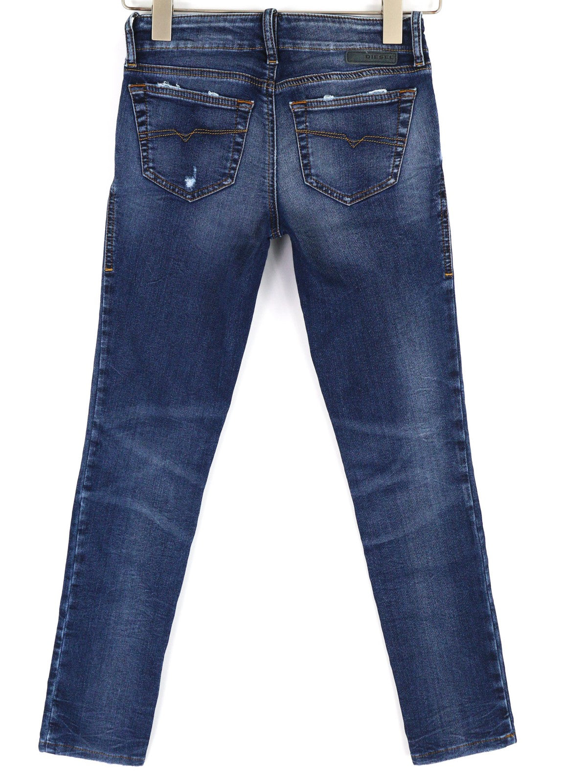 DIESEL Grupee-Ne 0604Z Women's Jeans W23 Jogg Sweat Skinny Washed Logo RRP250