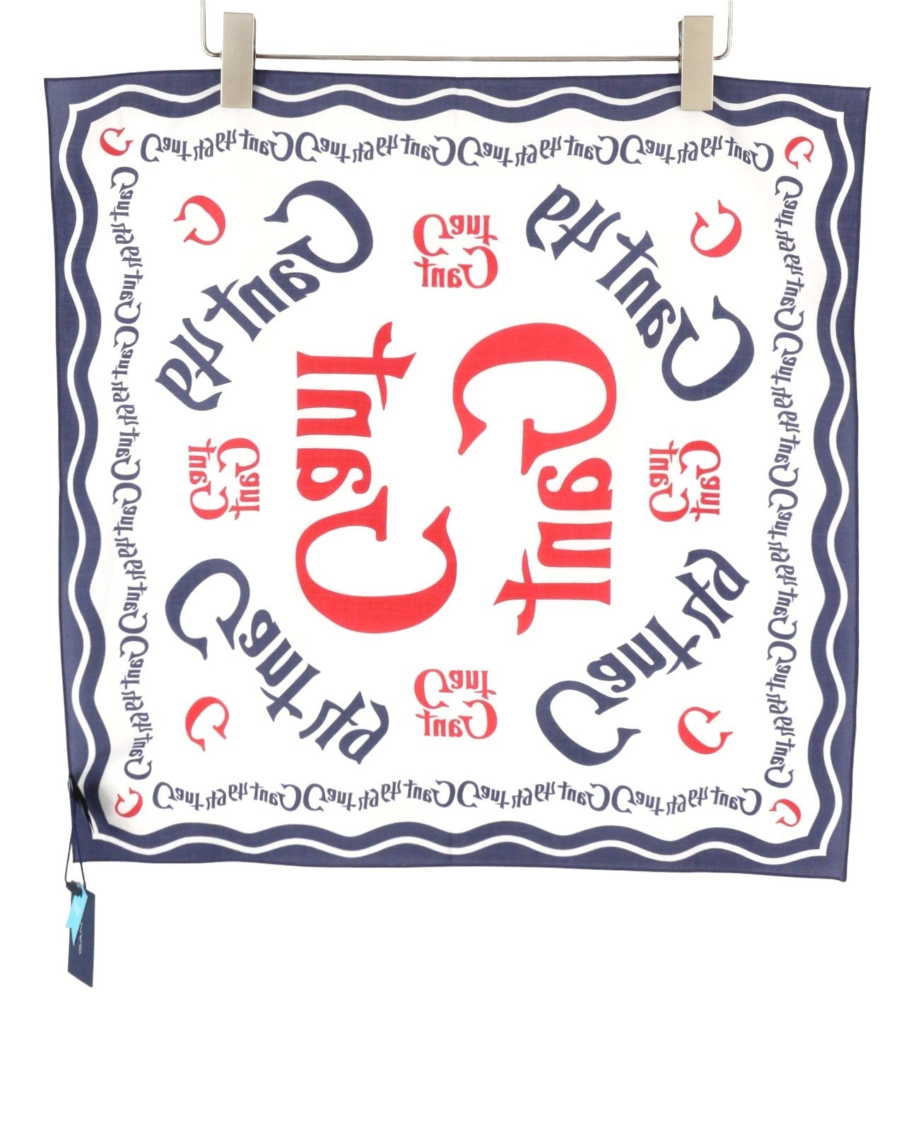 GANT Cotton Bandana Women Scarf OS Persian Blue All-Over Print Lightweight