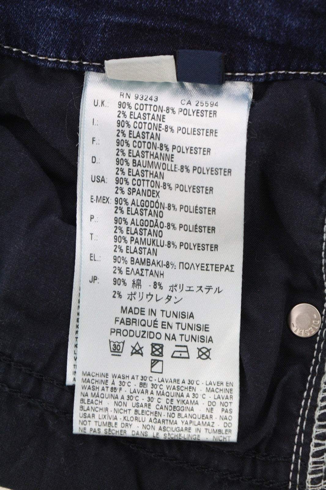 DIESEL Grupee-Ne 0607U Women's Jeans W25 Jogg Sweat Skinny Washed RRP250