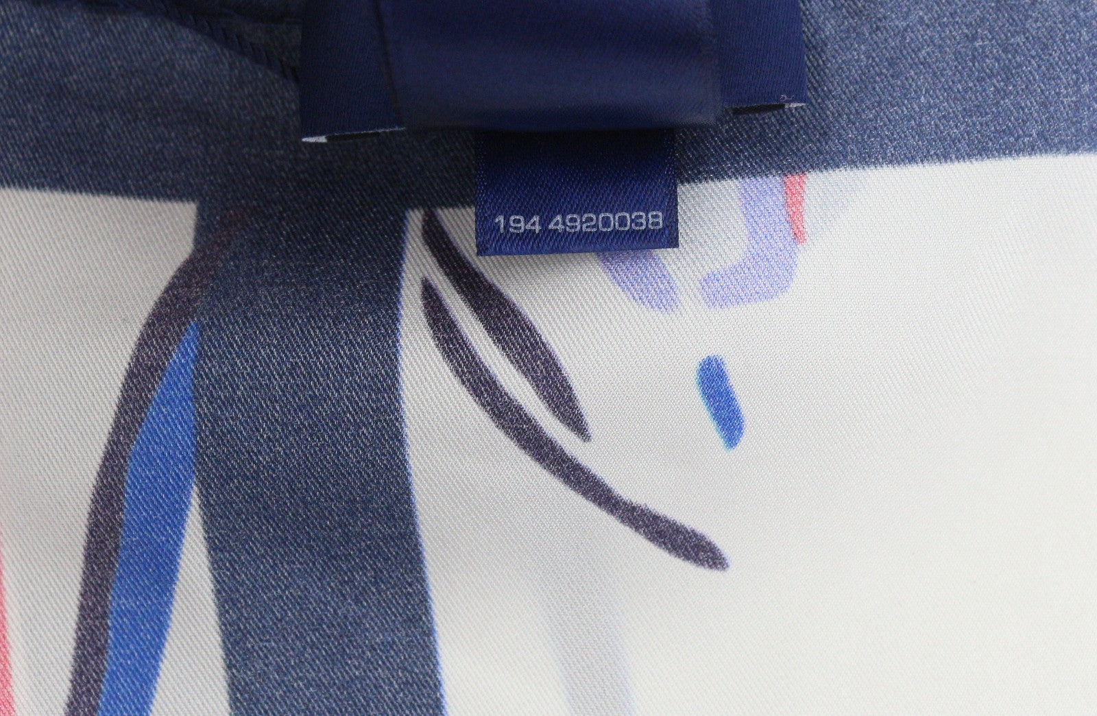 GANT Striped Snowdrop Silk Women Scarf OS Persian Blue Patterned Lightweight