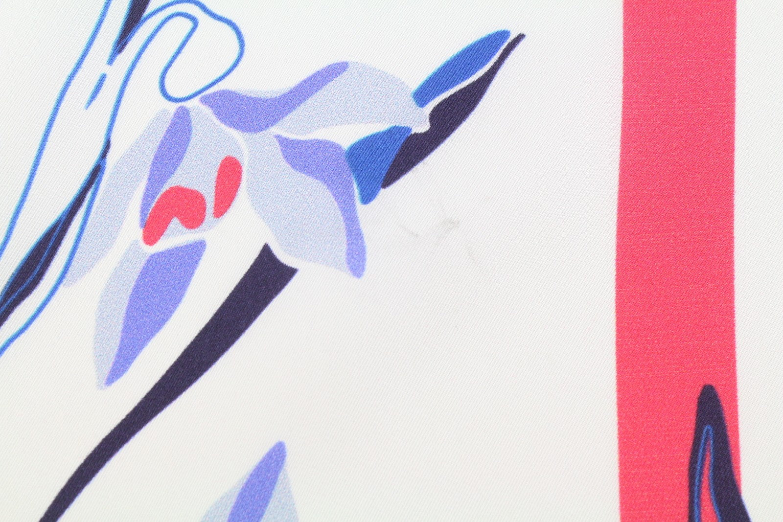 GANT Striped Snowdrop Silk Women Scarf OS Persian Blue Patterned Lightweight