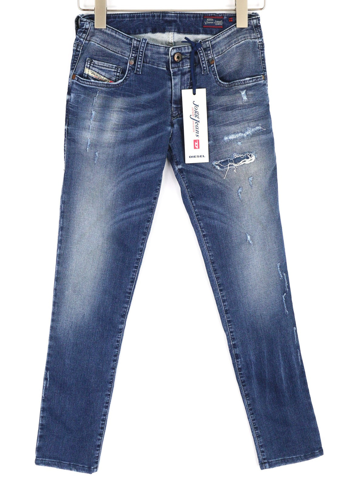 DIESEL Grupee-Ne 0662L Women's Jeans W25 Jogg Sweat Skinny Washed RRP250