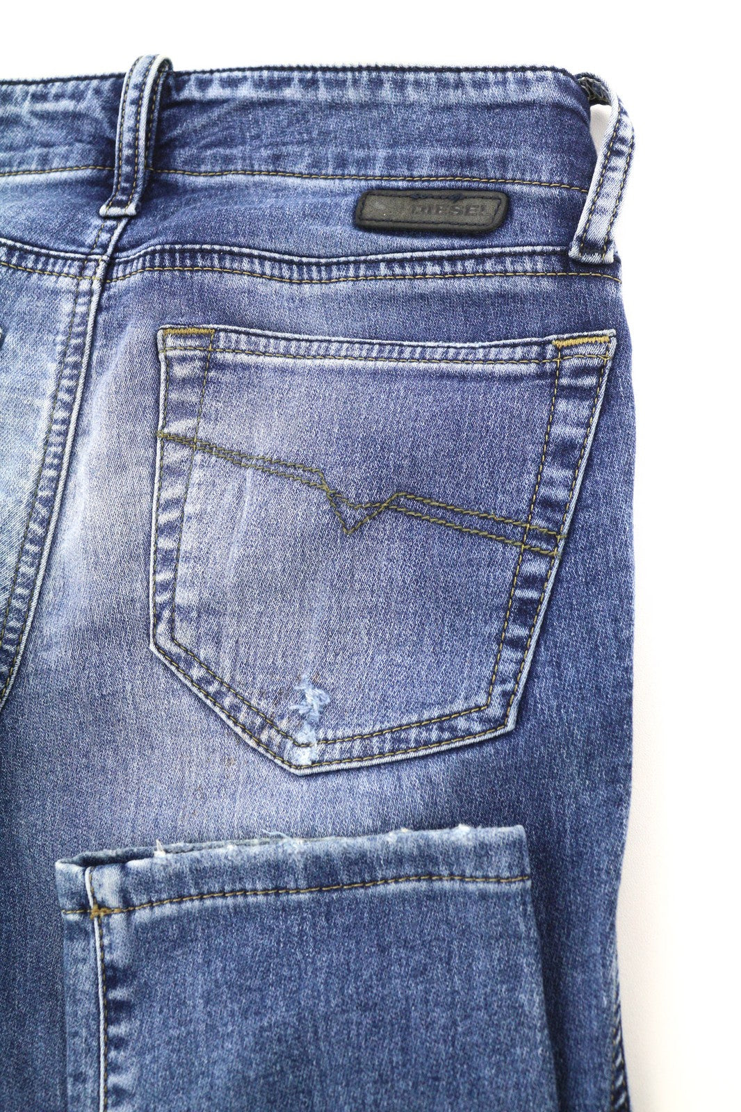 DIESEL Grupee-Ne 0607U Women's Jeans W23 Jogg Sweat Skinny Washed RRP250