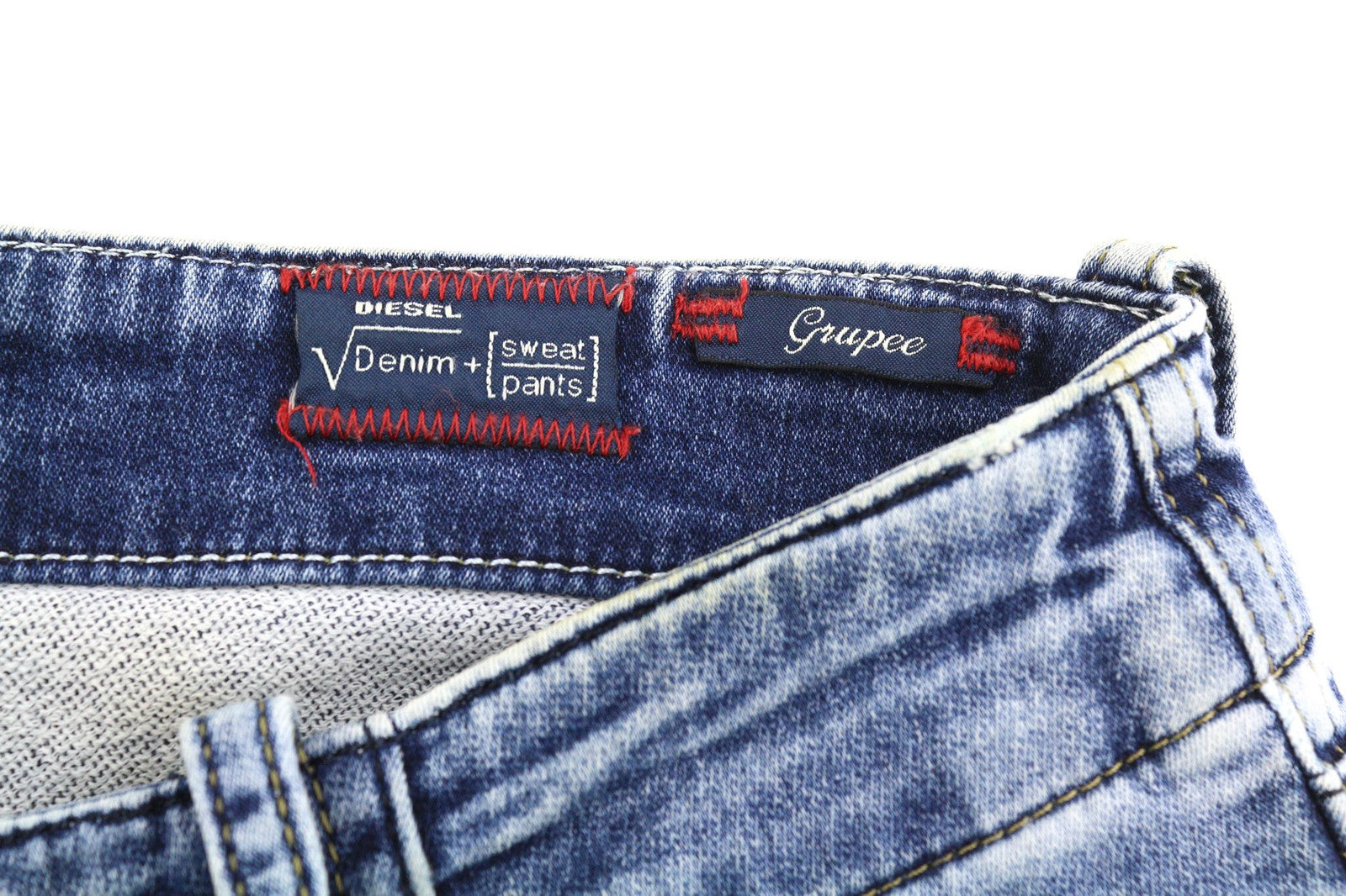 DIESEL Grupee-Ne 0607U Women's Jeans W23 Jogg Sweat Skinny Washed RRP250