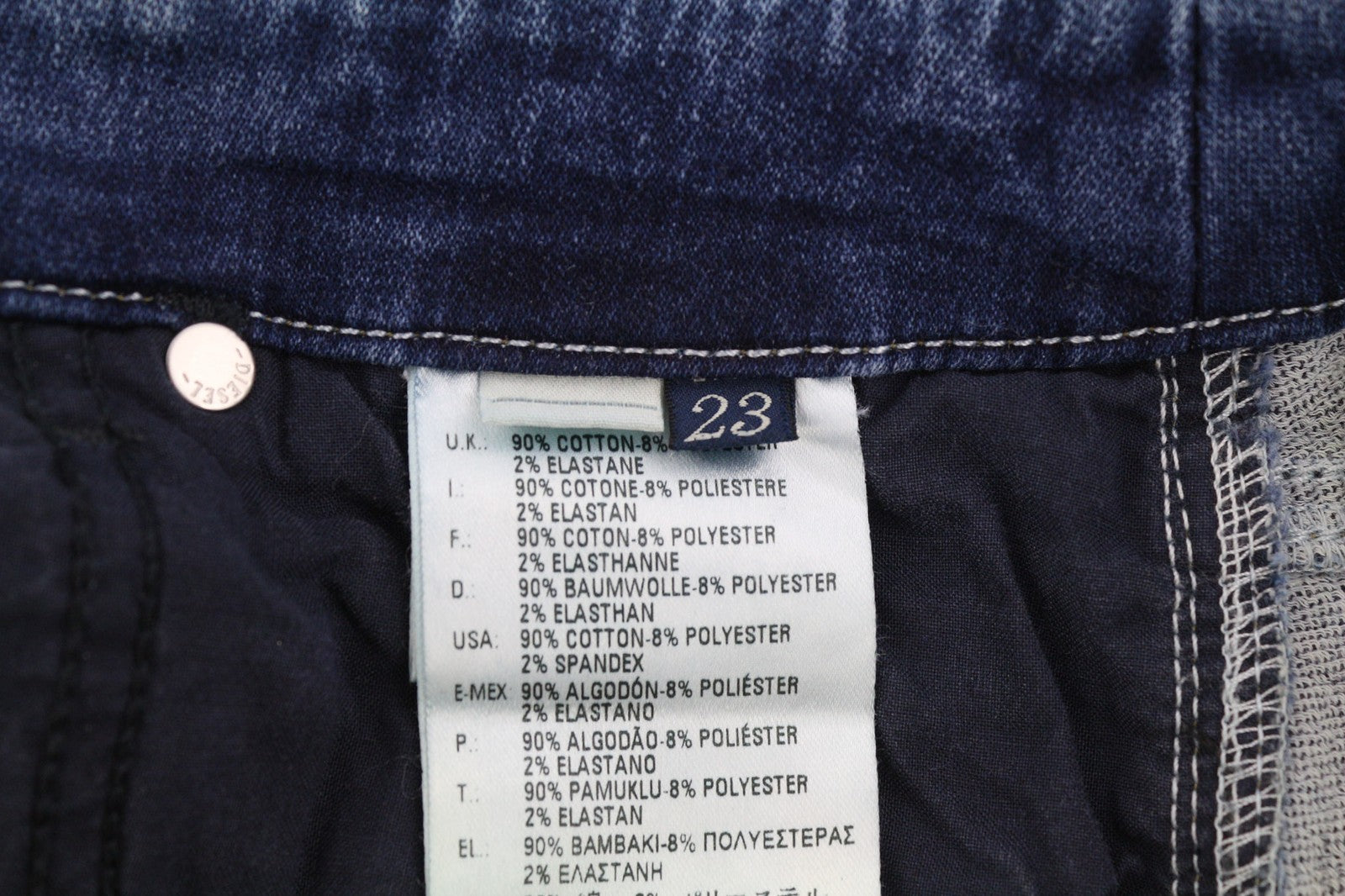 DIESEL Grupee-Ne 0607U Women's Jeans W23 Jogg Sweat Skinny Washed RRP250