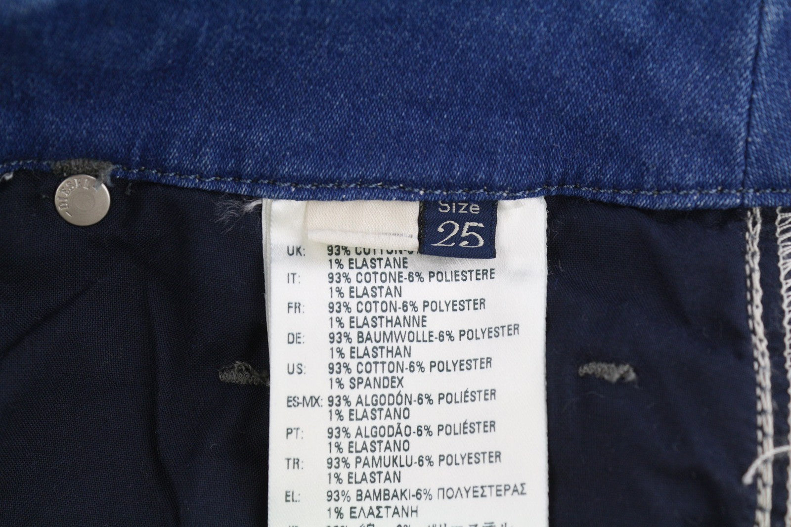 DIESEL Grupee-Ne 0837T Women's Jeans W25 Jogg Sweat Skinny Washed Blue Fit