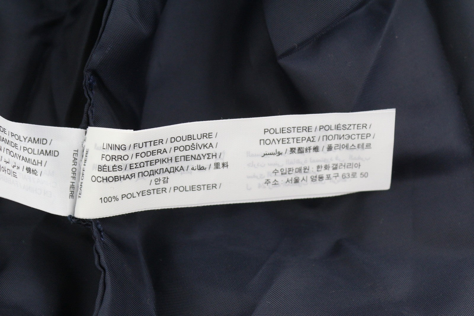 GANT Logo Shopper Women Bag OS Evening Blue Zip Top Inner Pocket Leather Logo