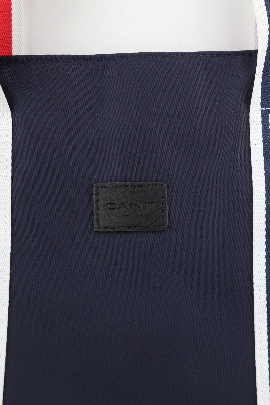 GANT Logo Shopper Women Bag OS Evening Blue Zip Top Inner Pocket Leather Logo