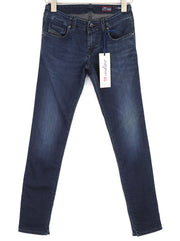 DIESEL Grupee-Ne 0842W Women's Jeans W25 Jogg Sweat Skinny Washed Blue Stretch