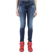 DIESEL Grupee-Ne 0848K Women's Jeans W23 Jogg Sweat Skinny Washed Blue Denim