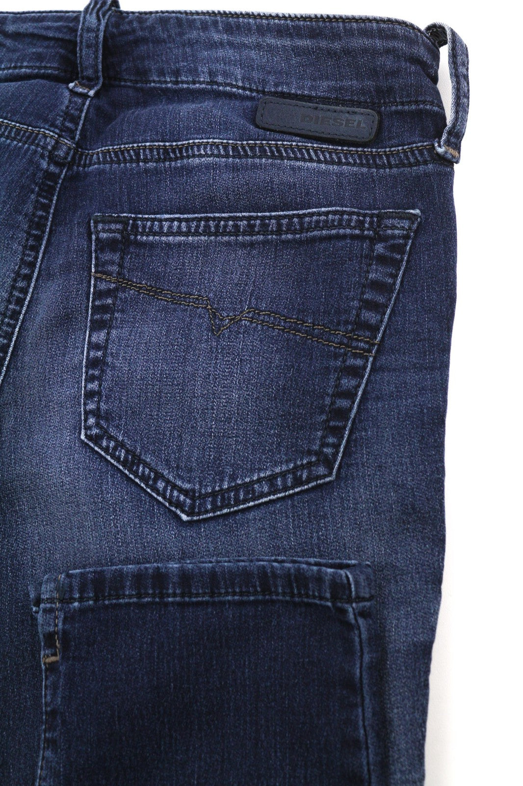 DIESEL Grupee-Ne 0848K Women's Jeans W23 Jogg Sweat Skinny Washed Blue Denim