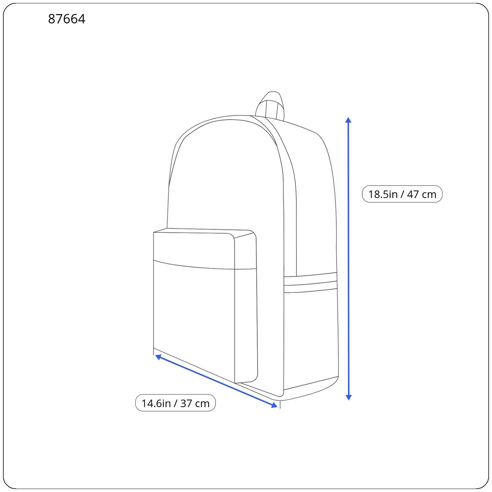 GANT Gym Sack Men Bag OS Black Front Logo Lightweight Sports Backpack