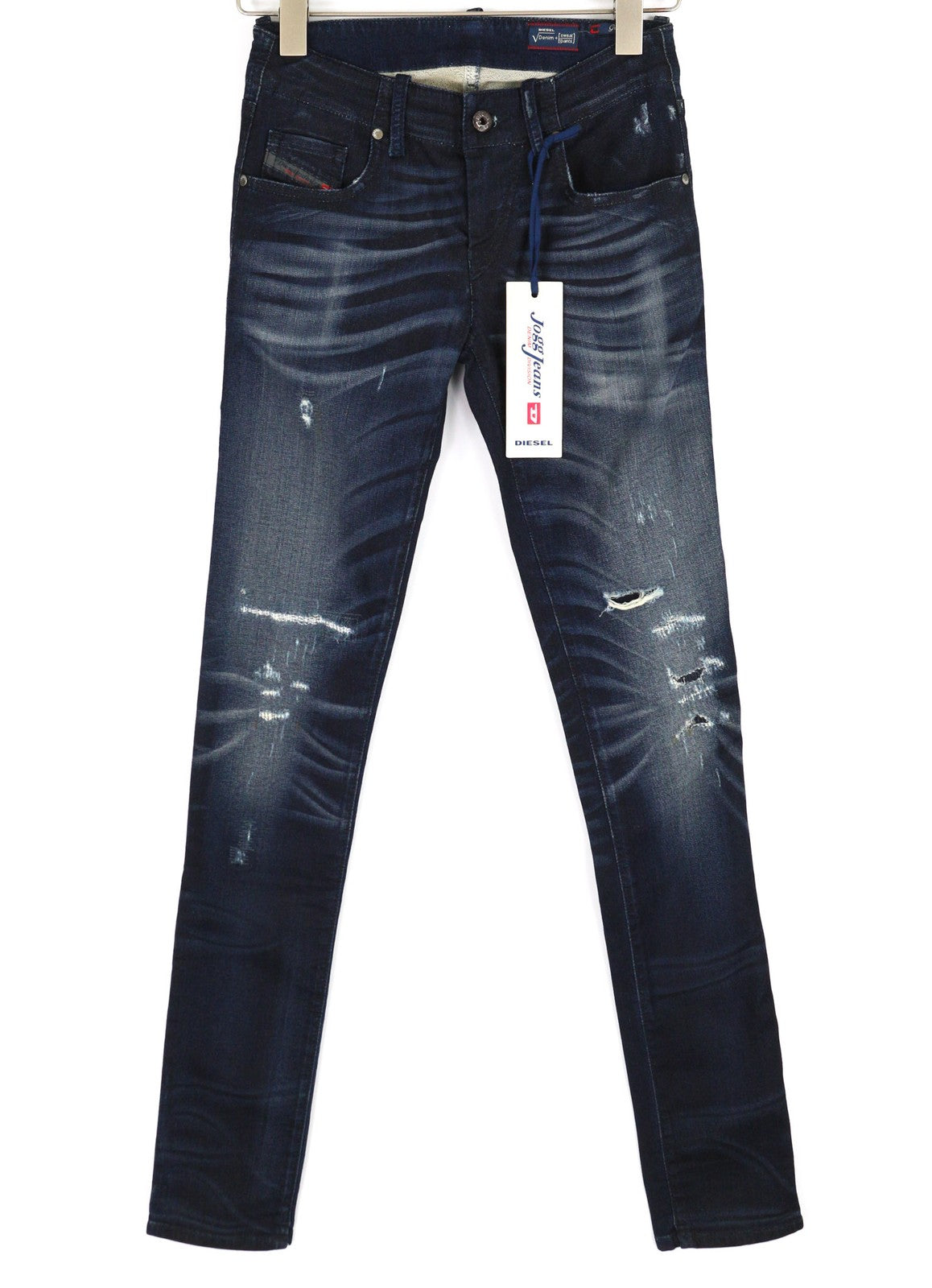 DIESEL Grupee-Ne 0662K Women's Jeans W23 Jogg Sweat Skinny Washed RRP250