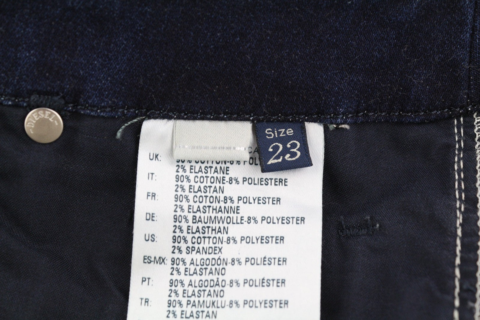 DIESEL Grupee-Ne 0662K Women's Jeans W23 Jogg Sweat Skinny Washed RRP250