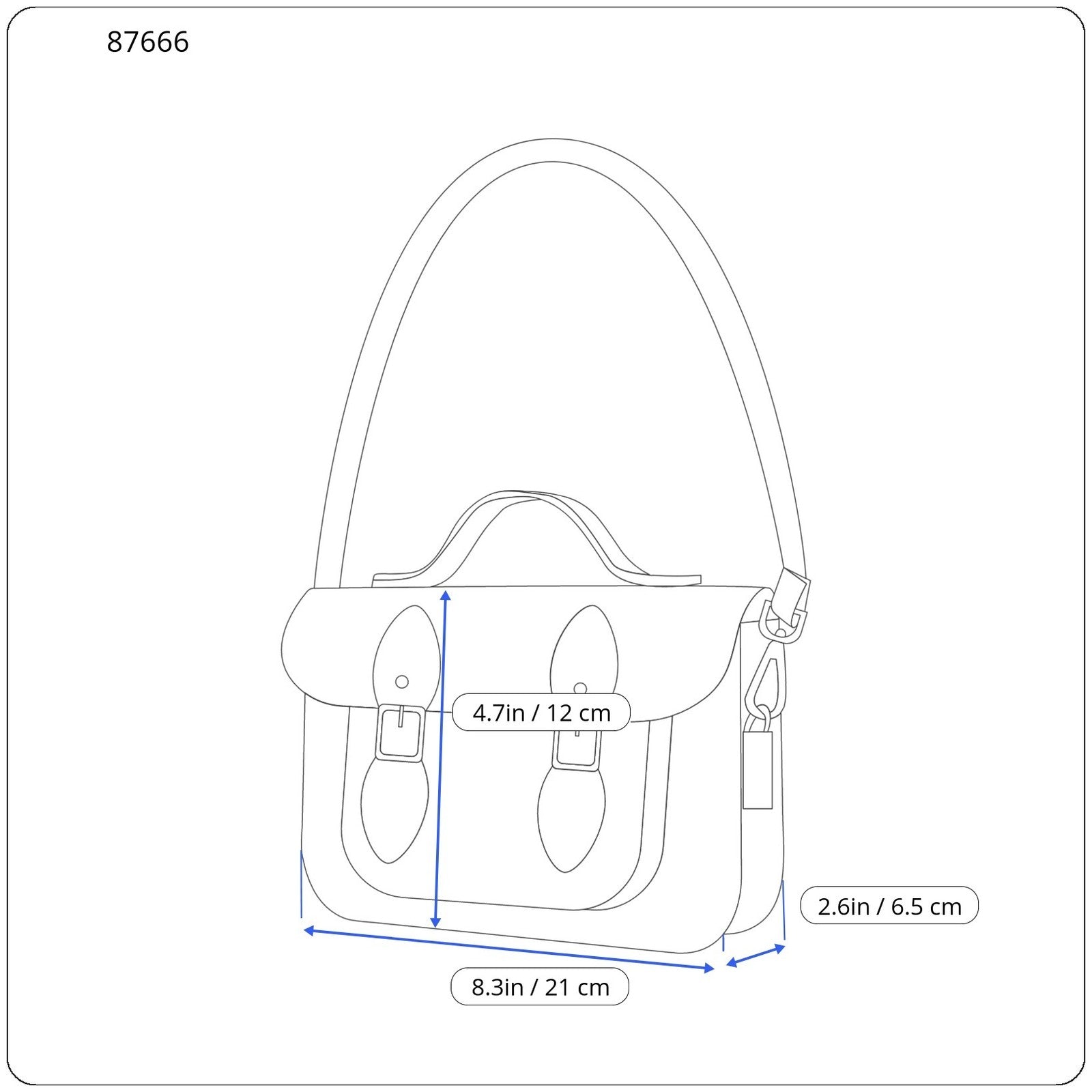 GANT Essential Shoulder Women Bag OS Evening Blue Adjustable Strap RRP89