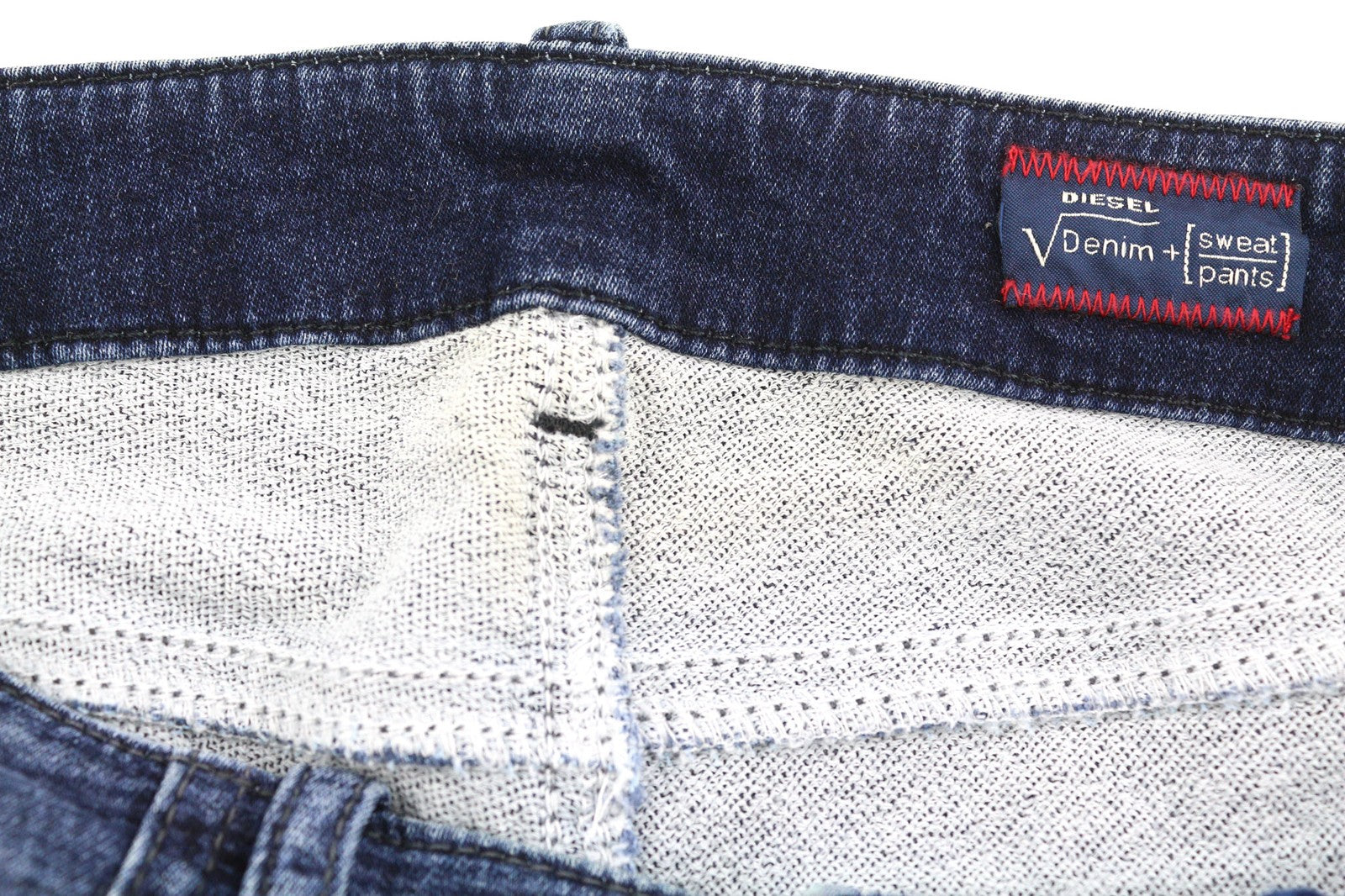 DIESEL Grupee-Ne 0666W Women's Jeans W25 Jogg Sweat Skinny Washed Blue Look