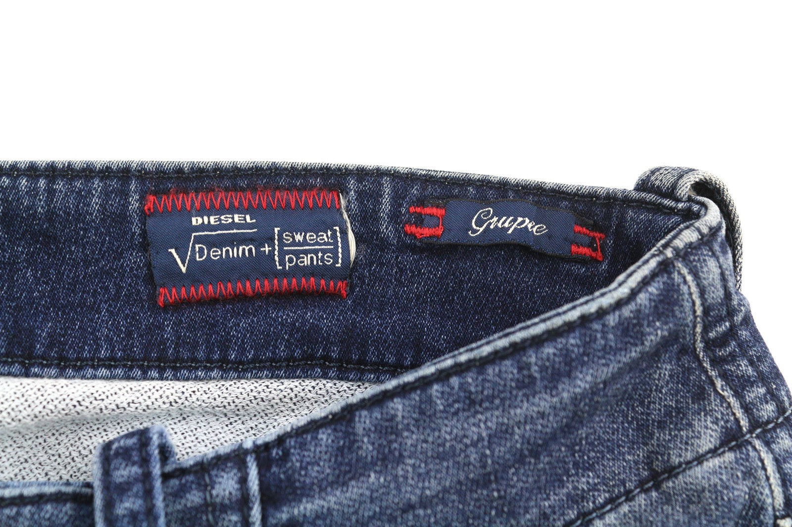 DIESEL Grupee-Ne 0662L Women's Jeans W23 Jogg Sweat Skinny Blue Washed RRP250