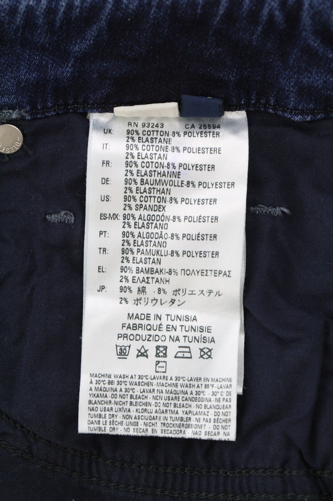 DIESEL Grupee-Ne 0662L Women's Jeans W25 Jogg Sweat Skinny Washed RRP250