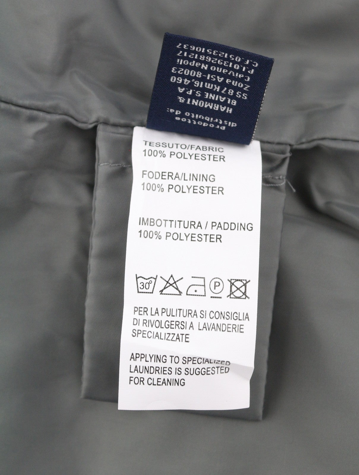 HARMONT & BLAINE Trapuntata Multi Tasca Men Jacket L Black Padded Button RRP337