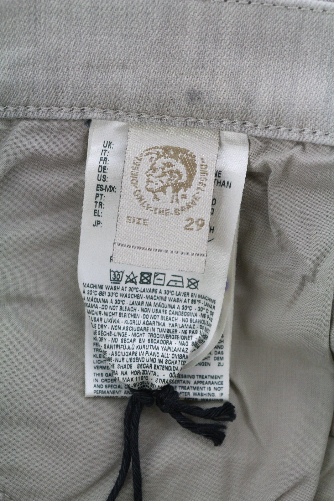 DIESEL D.N.A. Belthy 0676M Women's Jeans W29/L32 Low Waist Slim Straight RRP180