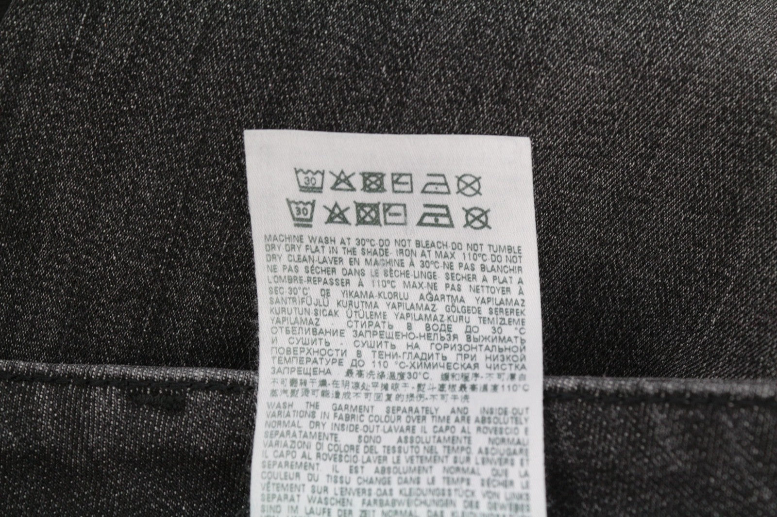 DIESEL D-Ollies-T 09D5 Women's Jeans W27 Zip Slim Washed Black Jogg RRP225