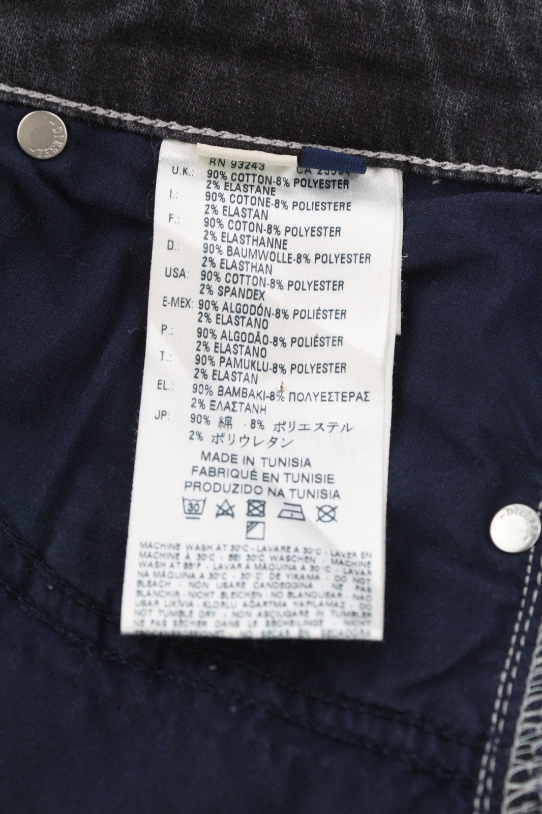 DIESEL Eazee-Ne 0835B Women's Jeans W25 Jogg Ripped Distressed Slim RRP200