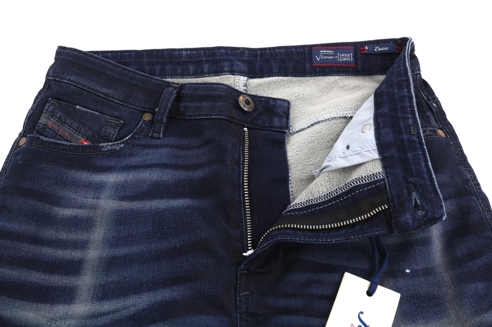 DIESEL Eazee-Ne 0662K Women's Jeans W25 Jogg Distressed Ripped Slim RRP235