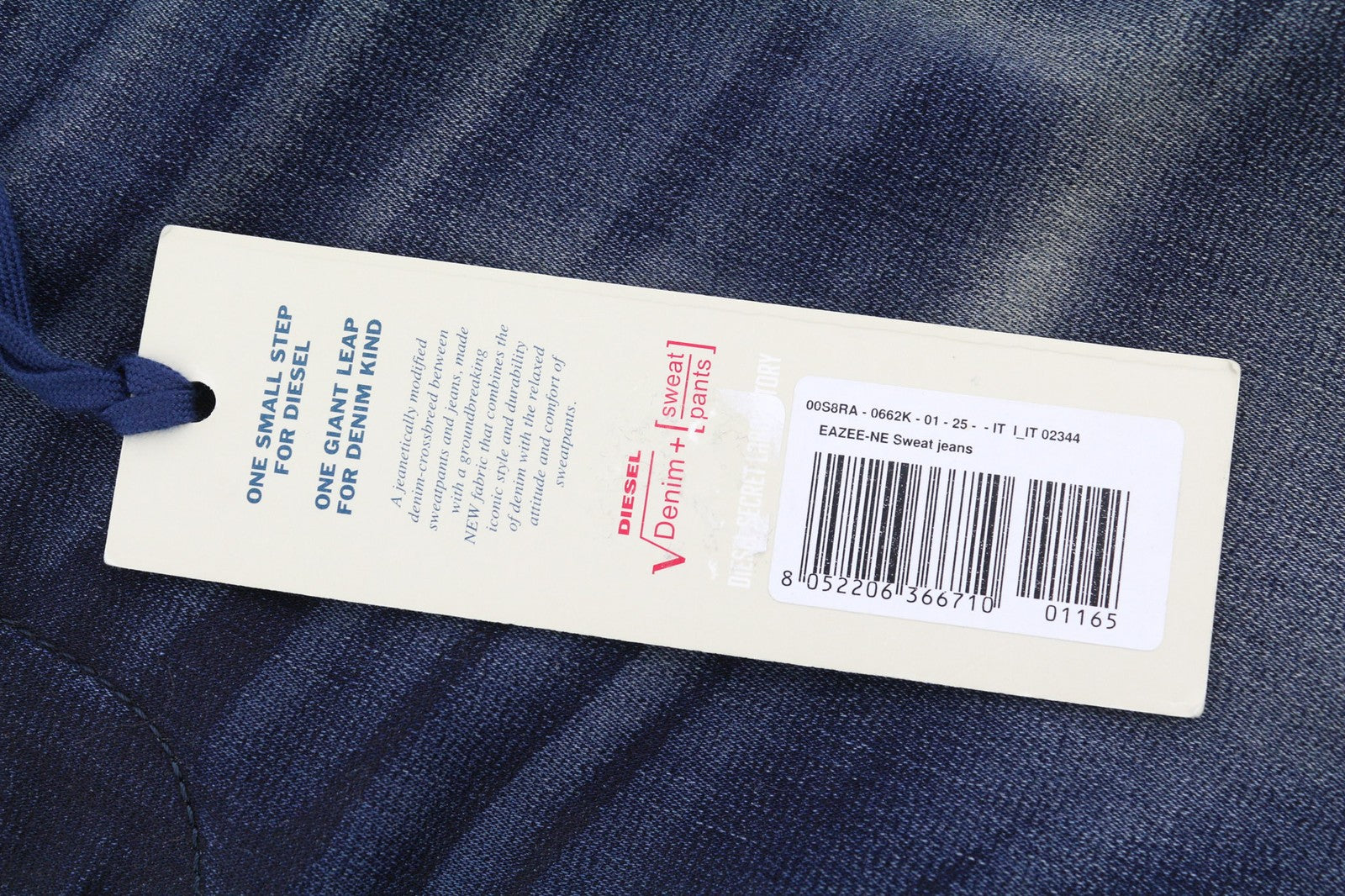 DIESEL Eazee-Ne 0662K Women's Jeans W25 Jogg Distressed Ripped Slim RRP235