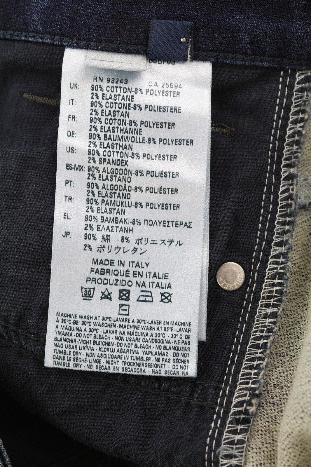 DIESEL Eazee-Ne 0662K Women's Jeans W25 Jogg Distressed Ripped Slim RRP235