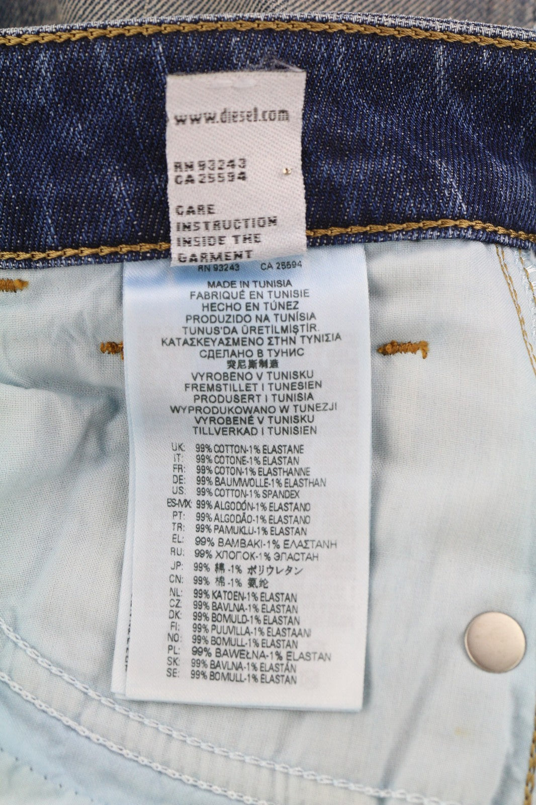 DIESEL D-Joy Z9A05 Women's Jeans W27/L32 Slim Stretch Blue Washed RRP195