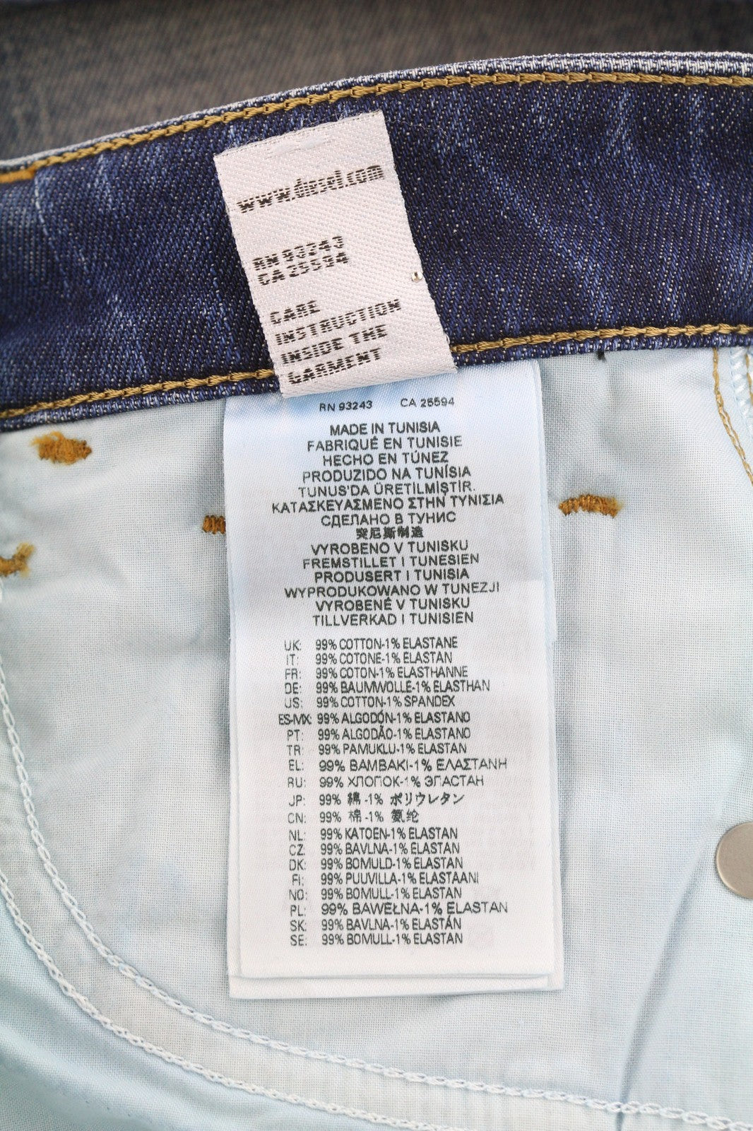 DIESEL D-Joy Z9A05 Women's Jeans W25/L32 Slim Stretch Blue Washed RRP195