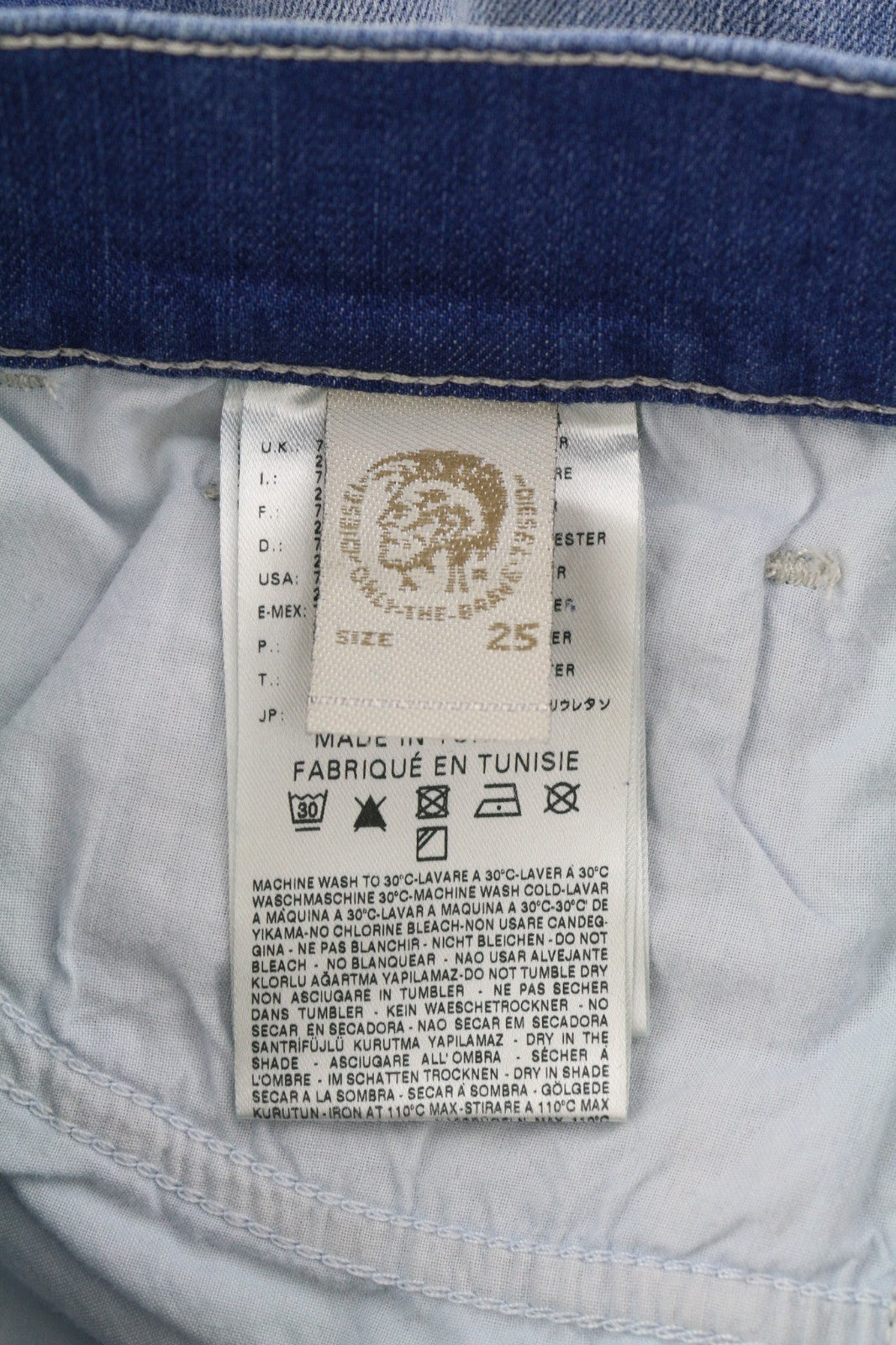 DIESEL Boozee 0661E Women's Jeans W25/L32 Regular Slim Bootcut Washed Stretch