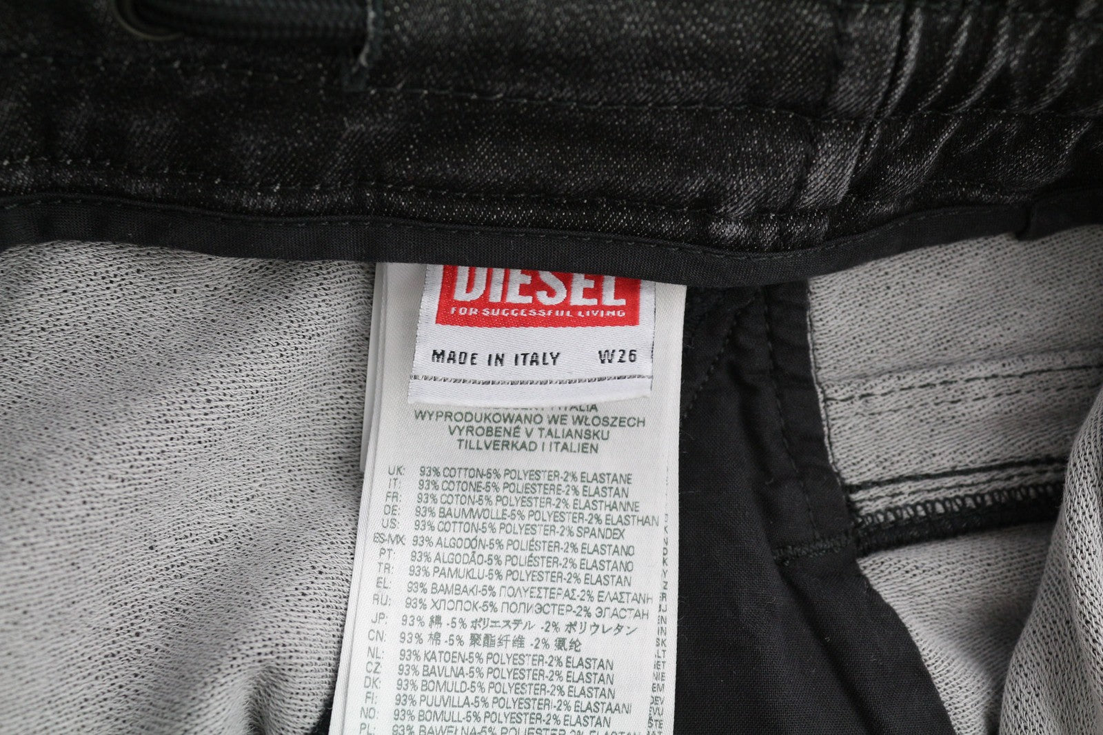 DIESEL D-Krailey-E-T 09D5 Women's Jeans W26 Jogg Sweat Elastic Waist RRP250