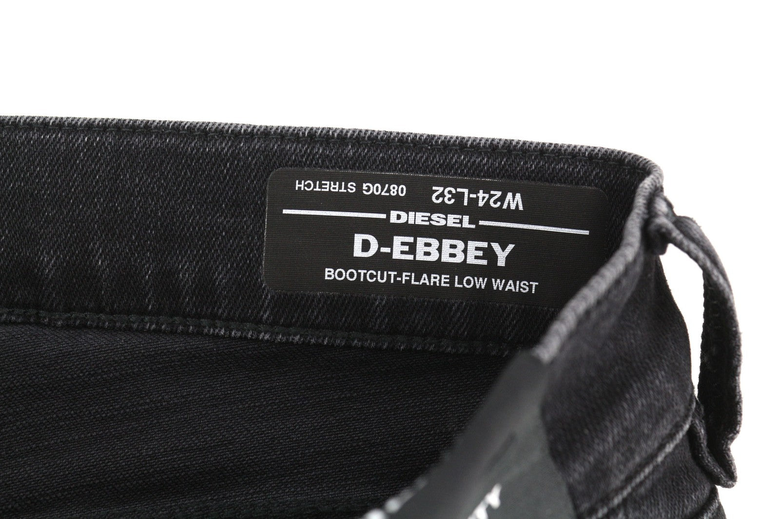 DIESEL D-Ebbey 0870G Women's Jeans W24/L32 Low Waist Flare Bootcut Stretch