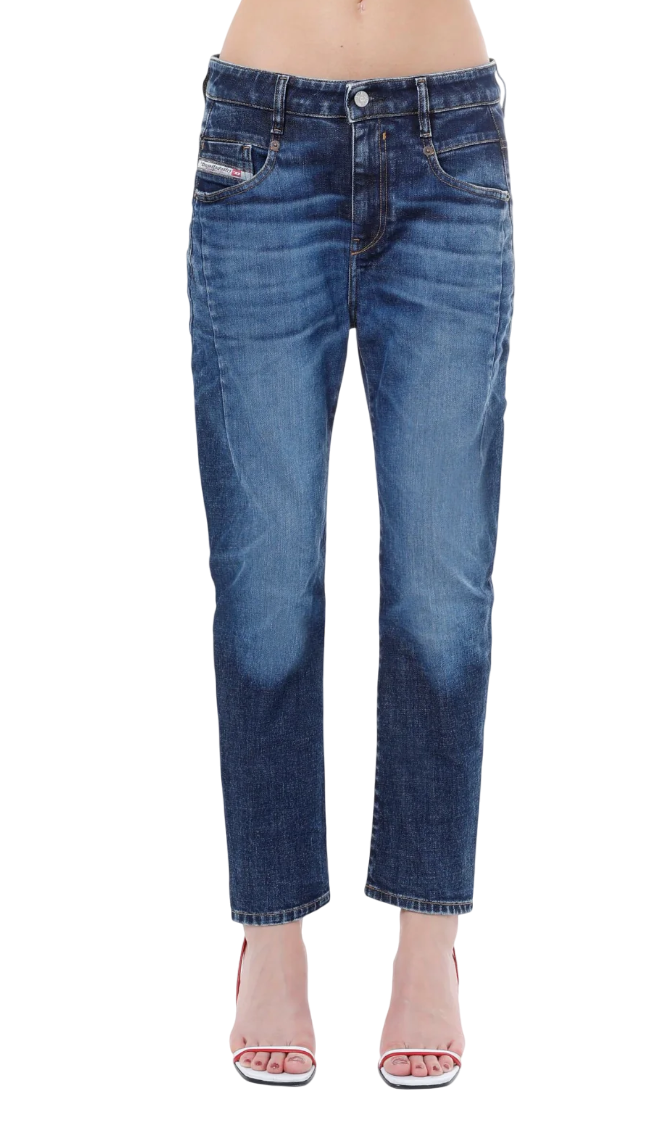 DIESEL D-Fayza 09C63 Women's Jeans W26/L32 Slim Ankle Blue Washed RRP250