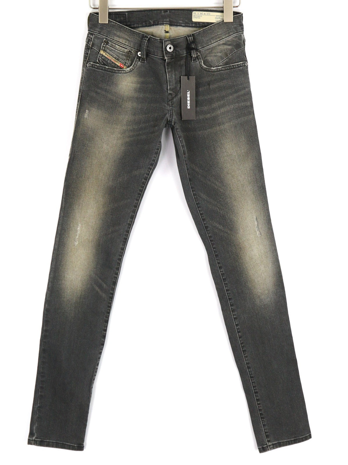 DIESEL Getleg 0607Z Women's Jeans W26/L34 Low Waist Slim Skinny Washed Stretch