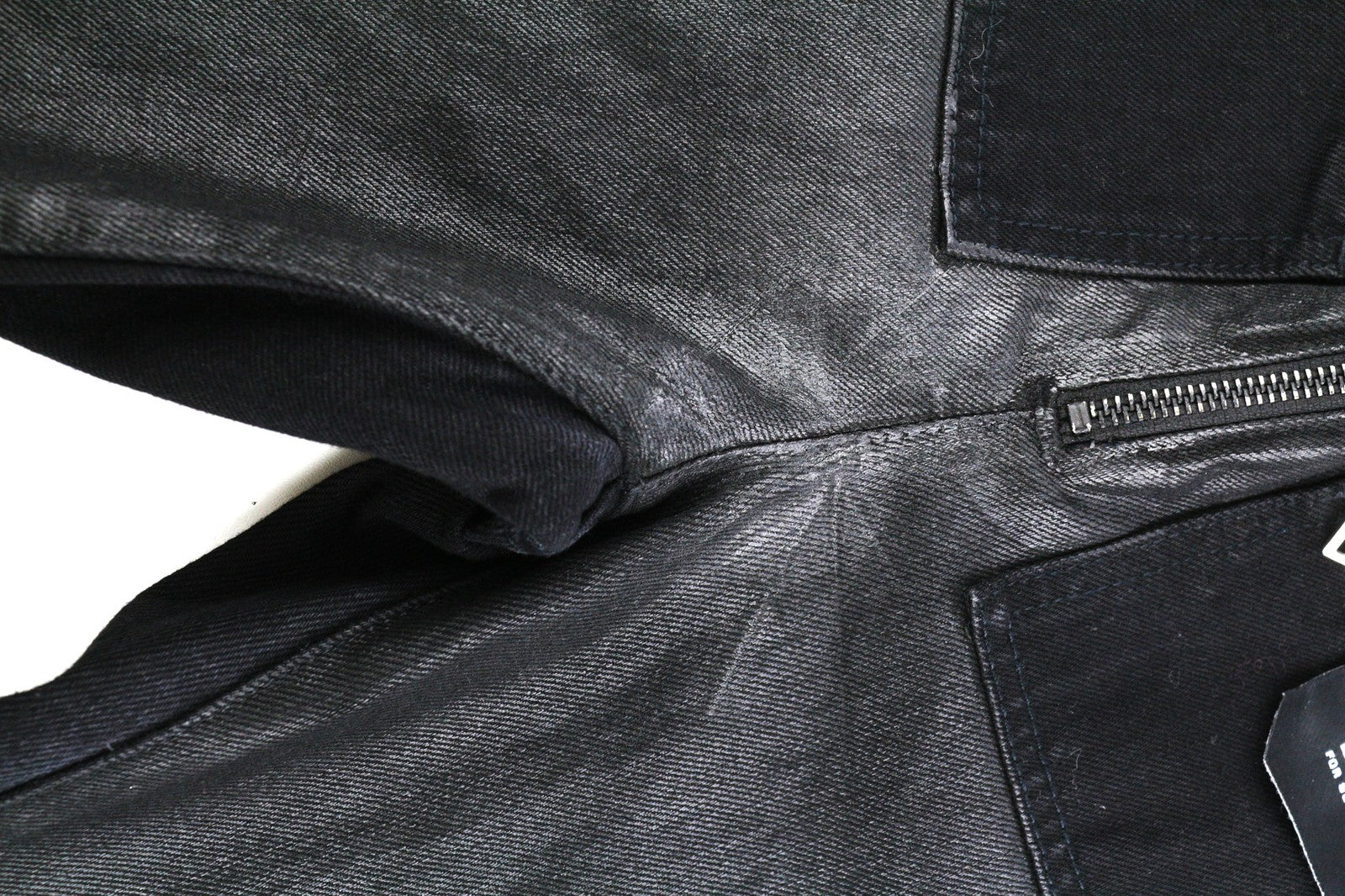 DIESEL De-Earlie Women's Jeans W26 Coated Distressed Zip Ankle Detailed RRP320