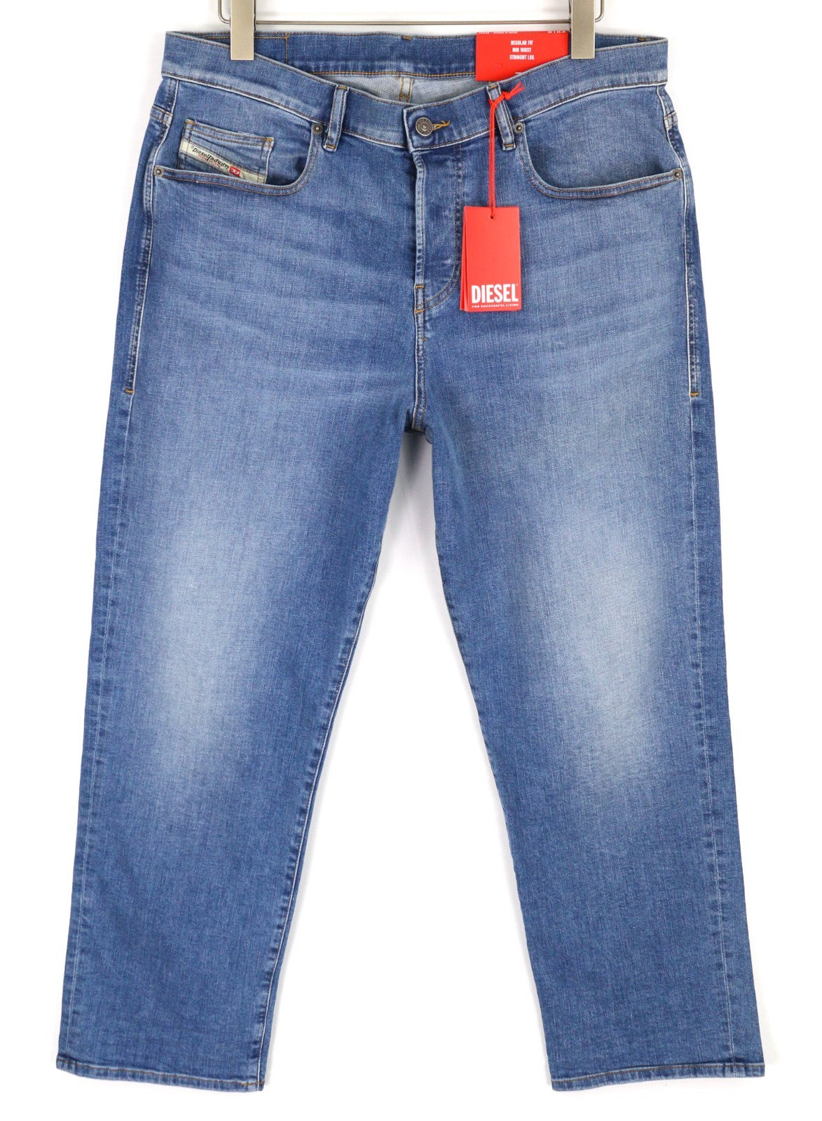 DIESEL 2020 D-Viker REHAJ Men's Jeans W36/L30 Mid Waist Straight Regular Fit