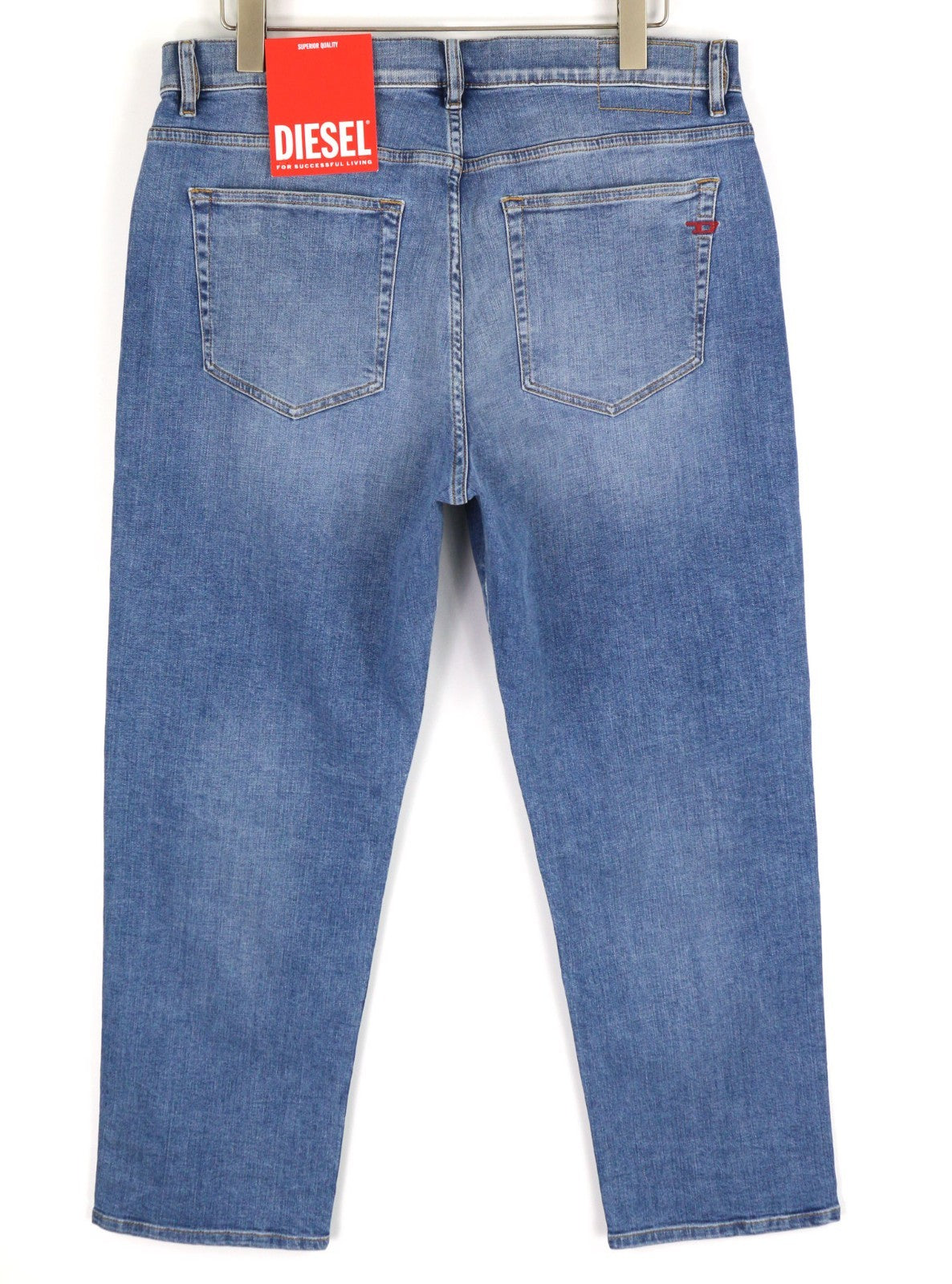 DIESEL 2020 D-Viker REHAJ Men's Jeans W36/L30 Mid Waist Straight Denim Fit